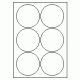 471 - Label Size 90mm dia - 6 labels per sheet