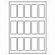 545 - Label Size 34mm x 75mm - 15 labels per sheet