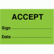 639 - Accept (On Rolls) - Small 51mm x 34mm
