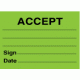 645 - Accept (On Rolls) - Large 97mm x 70mm