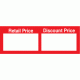 653 - Retail Price/Discount Price (On Rolls) - 97mm x 34mm