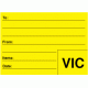 661 - VIC Transport Labels (On Rolls) - 97mm x 70mm