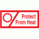 686 - Protect From Heat (On Rolls) - 84mm x 39mm