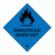 917 - Dangerous When Wet 4 - 100mm x 100mm