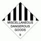941 - Miscellaneous Dangerous Goods 9 (On Rolls) - 26mm x 26mm