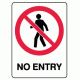 947 - No Entry - 225mm x 300mm