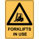 954 - Forklift In Use - 225mm x 300mm