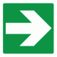 967 - Exit Arrow Straight - 100mm x 100mm