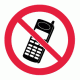 970 - Do Not Use Mobile Phones - 90mm dia